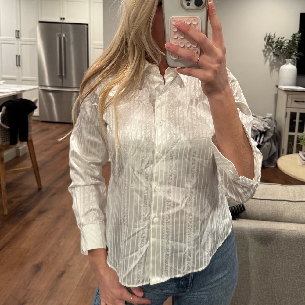 Foxcroft Button Up Size 6P